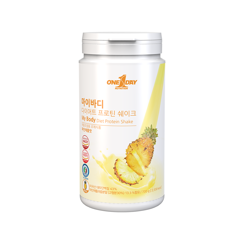 マイボディ-ダイエット-プロテイン-シェイク-700g-パイナップル味